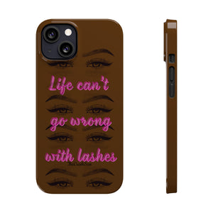 Eyelashes iPhone phone case. Lashes are life iPhone case.
