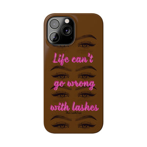 Eyelashes iPhone phone case. Lashes are life iPhone case.